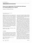 Research paper thumbnail of Energy-based optimization of the material stock allowance for turning-grinding process sequence