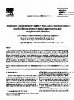 Research paper thumbnail of Analysis of superconductor oxides YBa2Cu3O8−x by inductively coupled plasma atomic emission spectrometry and complexometric titration