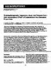 Research paper thumbnail of Subdiaphragmatic vagotomy does not prevent the anti-exploratory effect of caerulein in the elevated plus-maze