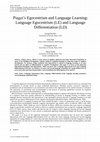 Research paper thumbnail of Piaget " s Egocentrism and Language Learning: Language Egocentrism (LE) and Language Differentiation (LD