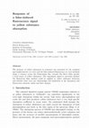 Research paper thumbnail of Response of a lidar-induced fluorescence signal to yellow substance absorption