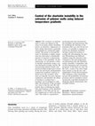 Research paper thumbnail of Control of the sharkskin instability in the extrusion of polymer melts using induced temperature gradients