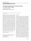 Research paper thumbnail of The effect of pre-shear on the extensional rheology of wormlike micelle solutions