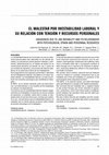 Research paper thumbnail of El malestar por inestabilidad laboral y su relación con tensión y recursos personales