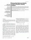 Research paper thumbnail of Energy-Rate Method and Stability