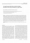 Research paper thumbnail of Are Marine Protected Areas Better Than Size Limits for Halting the Decline of the North Sea Thornback Ray Raja Clavata?