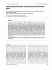 Research paper thumbnail of Large-scale identification of leaf senescence-associated genes