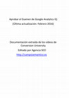 Research paper thumbnail of Agencia Analítica Web - Documentación Analytics IQ