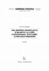 Research paper thumbnail of Una sentenza manipolativa di bilancio: la Corte costituzionale "soccorre" le Province piemontesi - Nota alla sentenza n. 188/2015