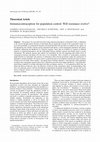 Research paper thumbnail of Immunocontraception for population control: Will resistance evolve?