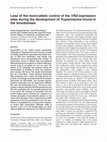 Research paper thumbnail of Loss of the mono-allelic control of the VSG expression sites during the development of Trypanosoma brucei in the bloodstream