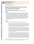 Research paper thumbnail of Reliability of Retrospective Self-Reports of Sexual and Nonsexual Health Behaviors Among Women