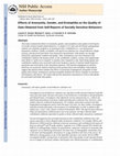 Research paper thumbnail of Effects of anonymity, gender, and erotophilia on the quality of data obtained from self-reports of socially sensitive behaviors