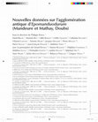 Research paper thumbnail of Nouvelles données sur l'agglomération antique d'Epomanduodurum (Mandeure et Mathay, Doubs). Barral dir. gallia 72-2 2015