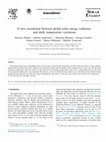 Research paper thumbnail of A new correlation between global solar energy radiation and daily temperature variations