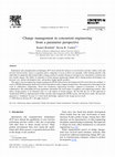 Research paper thumbnail of Change management in concurrent engineering from a parameter perspective