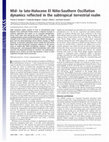 Research paper thumbnail of Mid- to late-Holocene El Nino-Southern Oscillation dynamics reflected in the subtropical terrestrial realm