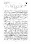 Research paper thumbnail of An Assessment of the Role of Nigerian State in Enforcing Zero-Gas Flare Regime, 1979-2012: The Imperatives of Environmental Diplomacy