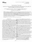 Research paper thumbnail of EFFECTS OF APPLE ORCHARD MANAGEMENT STRATEGIES ON THE GREAT TIT (PARUS MAJOR) IN SOUTHEASTERN FRANCE