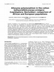 Research paper thumbnail of Allozyme polymorphism in the cotton bollworm Helicoverpa armigera (Lepidoptera: Noctuidae): comparison of African and European populations