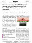 Research paper thumbnail of Liposomal Drug Deposits in Poly(Dopamine) Coatings: Effect of Their Composition, Cell Type, Uptake Pathway Considerations, and Shear Stress