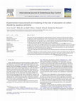 Research paper thumbnail of Experimental measurement and modeling of the rate of absorption of carbon dioxide by aqueous ammonia