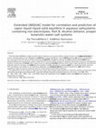 Research paper thumbnail of Extended UNIQUAC model for correlation and prediction of vapour–liquid–solid equilibria in aqueous salt systems containing non-electrolytes. Part A. Methanol–water–salt systems