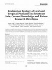 Research paper thumbnail of Restoration Ecology of Lowland Tropical Peatlands in Southeast Asia: Current Knowledge and Future Research Directions