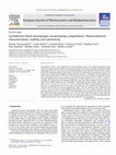 Research paper thumbnail of Cyclodextrin based nanosponges encapsulating camptothecin