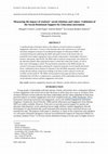 Research paper thumbnail of Measuring the impact of students’ social relations and values: Validation of the Social-Relational Support for Education instrument