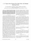 Research paper thumbnail of 1.5-V square-root domain first-order filter with multiple operating points