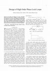 Research paper thumbnail of Design of High-Order Phase-Lock Loops