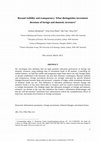 Research paper thumbnail of Beyond Visibility and Transparency: What Distinguishes Investment Decisions of Foreign and Domestic Investors?