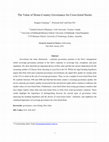 Research paper thumbnail of The value of home-country governance for cross-listed stocks