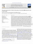 Research paper thumbnail of Life cycle assessment of Italian high quality milk production. A comparison with an EPD study