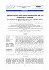 Research paper thumbnail of Factors Affecting Home Ranges of Red Foxes in Ikh Nart Nature Reserve, Mongolia