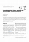 Research paper thumbnail of The difference between breeding for nutrient use efficiency and for nutrient stress tolerance