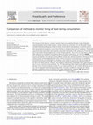 Research paper thumbnail of Comparison of methods to monitor liking of food during consumption