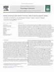 Research paper thumbnail of Variety enhances food intake in humans: role of sensory-specific satiety