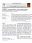 Research paper thumbnail of Perception of oral food breakdown. The concept of sensory trajectory