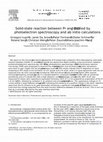 Research paper thumbnail of Solid-state reaction between Pr and SiO2 studied by photoelectron spectroscopy and ab initio calculations