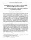 Research paper thumbnail of Temporal evolution of NDVI/NOAA in areas covered by pixels with variable proportion of soybean