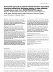 Research paper thumbnail of Transradial approach in patients with ST-elevation myocardial infarction treated with abciximab results in fewer bleeding complications: data from EUROTRANSFER registry