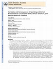 Research paper thumbnail of Correlates and Consequences of Spanking and Verbal Punishment for Low-Income White, African American, and Mexican American Toddlers