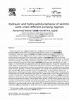 Research paper thumbnail of Hydraulic and hydro-salinity behavior of skimming wells under different pumping regimes