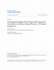 Research paper thumbnail of Changing paradigms from empirically supported treatment to evidence-based practice: A cultural perspective