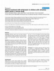 Research paper thumbnail of Rescue treatment with terlipressin in children with refractory septic shock: a clinical study