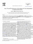 Research paper thumbnail of Fair, G2- and C2-continuous circle splines for the interpolation of sparse data points