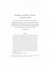 Research paper thumbnail of Inequality in mortality in Vietnam: unravel the causes