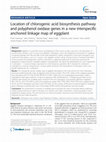 Research paper thumbnail of Location of chlorogenic acid biosynthesis pathway and polyphenol oxidase genes in a new interspecific anchored linkage map of eggplant